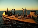 Australlian Ship UNREPing Us.