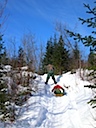 Trail's slippery